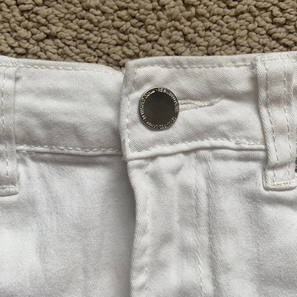 White Jean Skirt with Red, White and Blue detailing - Picture 3 of 6